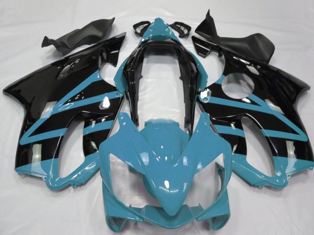 Honda CBR600 F4i Motorrad Verkleidung 2004-2007 - Hellblau Glanzendes Schwarz