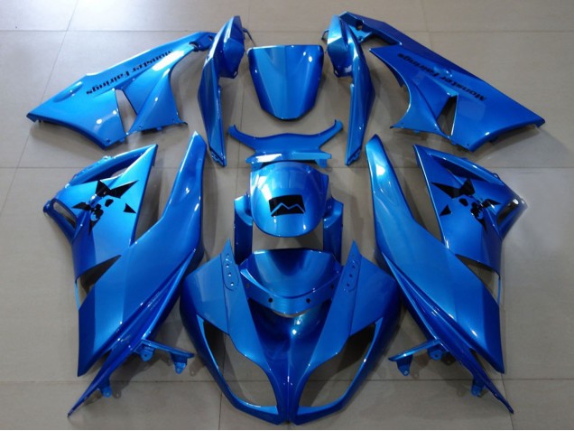 Kawasaki ZX6R Motorrad Verkleidung 2007-2008 - Metallisch Blau