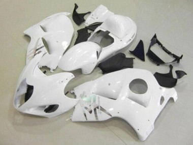 Suzuki GSXR 1300 Hayabusa Motorrad Verkleidung 1996-2007 - Weiss Chrome