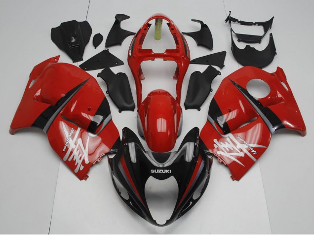 Suzuki GSXR 1300 Hayabusa Motorrad Verkleidung 1996-2007 - Rot Schwarz Grau