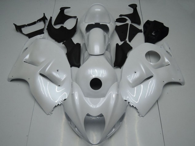 Suzuki GSXR 1300 Hayabusa Motorrad Verkleidung 1996-2007 - Perl Weiss