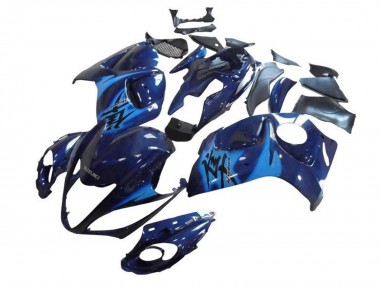 Suzuki GSXR 1300 Hayabusa Motorrad Verkleidung 2008-2020 - Dunkel Blau Hellblau