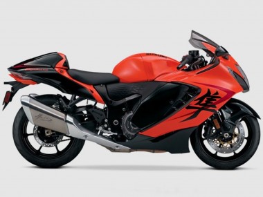 Suzuki GSXR 1300 Hayabusa Motorrad Verkleidung 2021-2025 - Orange Matt Schwarz