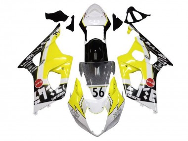 Suzuki GSXR 1000 Motorrad Verkleidung 2003-2004 - Gelb Weiss Schwarz