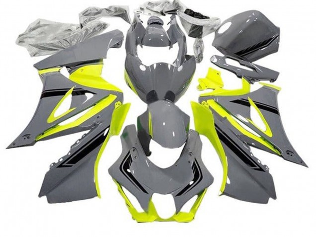 Suzuki GSXR1000 Motorrad Verkleidung 2017-2025 - Grau Gelb Schwarz