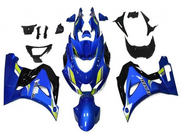 Suzuki GSXR1000 Motorrad Verkleidung 2017-2025 - Blau Grun Schwarz Ecstar
