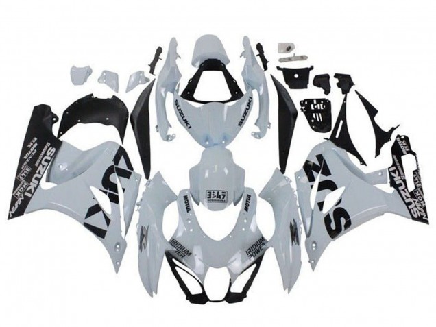 Suzuki GSXR1000 Motorrad Verkleidung 2017-2025 - Weiss Schwarz