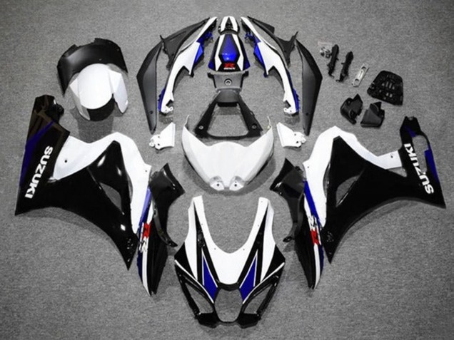 Suzuki GSXR1000 Motorrad Verkleidung 2017-2025 - Weiss Blau Schwarz