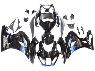 Suzuki GSXR1000 Motorrad Verkleidung 2017-2025 - Schwarz Blau Streifen