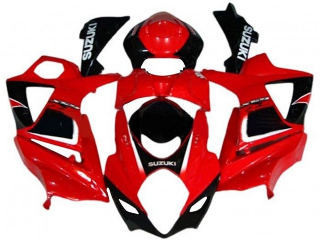 Suzuki GSXR 1000 Motorrad Verkleidung 2007-2008 - Rot Schwarz Weiss Aufkleber