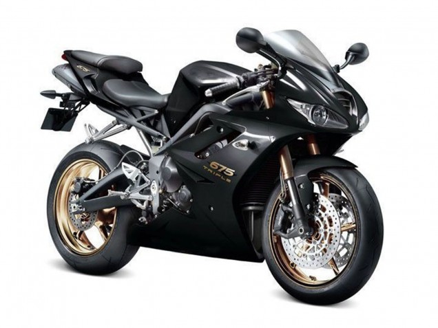 Triumph Daytona 675 Triple Motorrad Verkleidung 2009-2012 - Glanzendes Schwarz