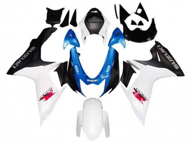 Suzuki GSXR 600 / GSXR 750 Motorrad Verkleidung 2011-2024 - Weiss Blau Schwarz Rosa