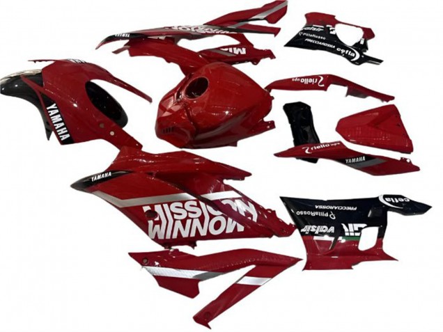 Yamaha YZF R3/R25 Motorrad Verkleidung 2022-2024 - Rot Schwarz Valsir