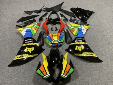 Yamaha YZF 1000 R1 Motorrad Verkleidung 2009-2011 - Schwarz Gelb HP Farbrad