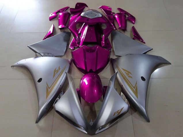 Yamaha YZF 1000 R1 Motorrad Verkleidung 2009-2011 - Silber Lila