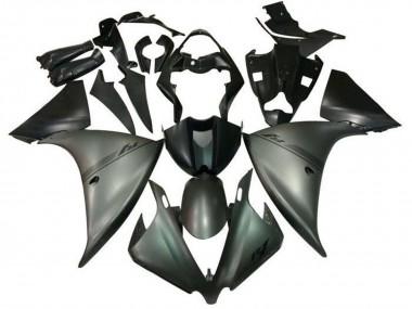 Yamaha YZF 1000 R1 Motorrad Verkleidung 2009-2011 - Silber Matt Schwarz