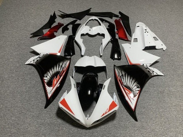 Yamaha YZF 1000 R1 Motorrad Verkleidung Kit 2009-2011 - Weiss Rot Schwarz