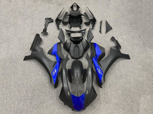 Yamaha YZF 1000 R1 Motorrad Verkleidung 2015-2019 - Matt Schwarz Blau