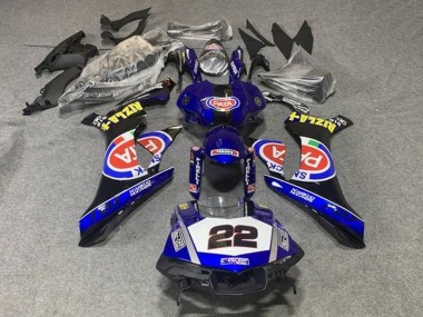 Yamaha YZF 1000 R1 Motorrad Verkleidung 2015-2019 - Blau Weiss Schwarz Rot Pata 22
