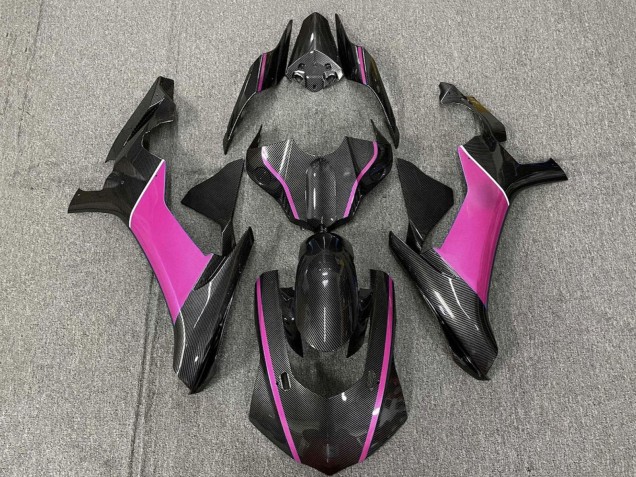 Yamaha YZF 1000 R1 Motorrad Verkleidung 2015-2019 - Kunst Carbonfaser Rosa