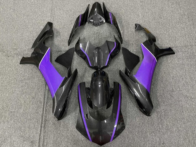 Yamaha YZF 1000 R1 Motorrad Verkleidung 2015-2019 - Kunst Carbonfaser Lila