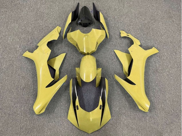 Yamaha YZF 1000 R1 Motorrad Verkleidung 2015-2019 - Gelb Glanzendes Schwarz