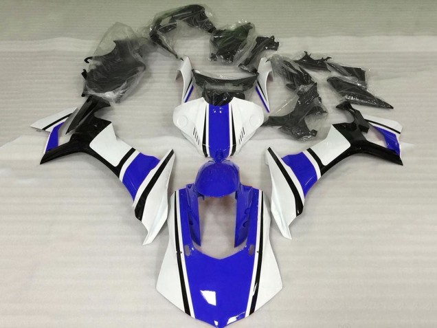 Yamaha YZF 1000 R1 Motorrad Verkleidung 2015-2019 - Weiss Blau Schwarz