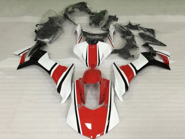 Yamaha YZF 1000 R1 Motorrad Verkleidung 2015-2019 - Weiss Rot Schwarz