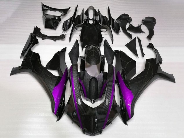 Yamaha YZF 1000 R1 Motorrad Verkleidung 2015-2019 - Kunst Carbonfaser Lila