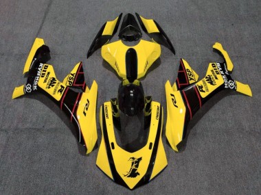 Yamaha YZF 1000 R1 Motorrad Verkleidung 2015-2019 - Gelb Rot Schwarz