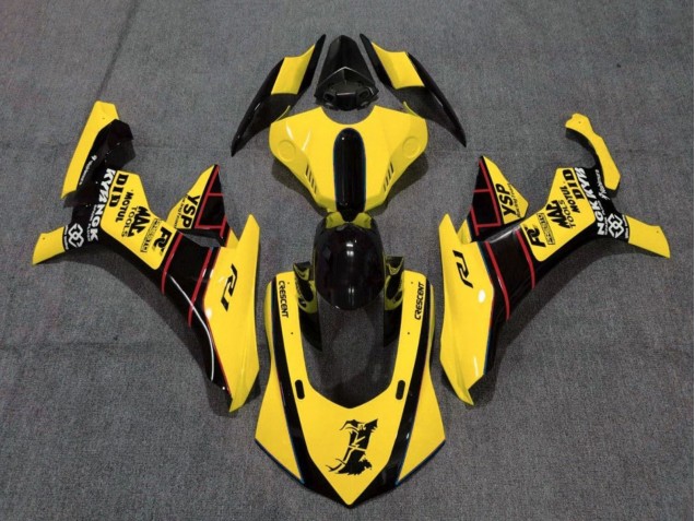 Yamaha YZF 1000 R1 Motorrad Verkleidung 2015-2019 - Gelb Rot Schwarz