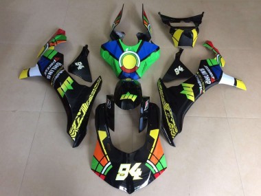 Yamaha YZF 1000 R1 Motorrad Verkleidung 2015-2019 - Grun Blau Gelb Schwarz Rot Farbrad 94
