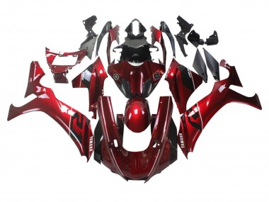 Yamaha YZF 1000 R1 Motorrad Verkleidung 2020-2025 - Rot Weiss Schwarz Streifen