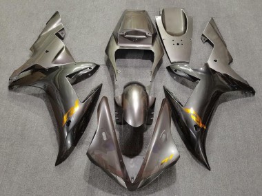 Yamaha YZF 1000 R1 Motorrad Verkleidung 2002-2003 - Grau mit Gold Aufkleber