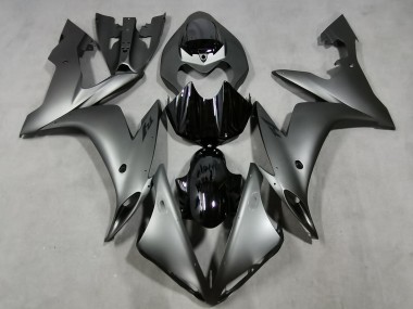 Yamaha YZF 1000 R1 Motorrad Verkleidung 2004-2006 - Matt Silber Glanzendes Schwarz