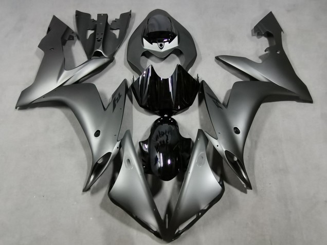 Yamaha YZF 1000 R1 Motorrad Verkleidung 2004-2006 - Matt Silber Glanzendes Schwarz