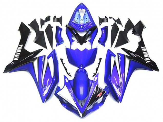 Yamaha YZF 1000 R1 Motorrad Verkleidung Kit 2007-2008 - Blau Weiss Schwarz
