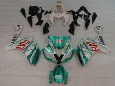Yamaha YZF 1000 R1 Motorrad Verkleidung 2007-2008 - Weiss Grun Rot Fiat