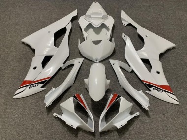 Yamaha YZF R6 Motorrad Verkleidungen Kit 2008-2016 - Perl Weiss Rot