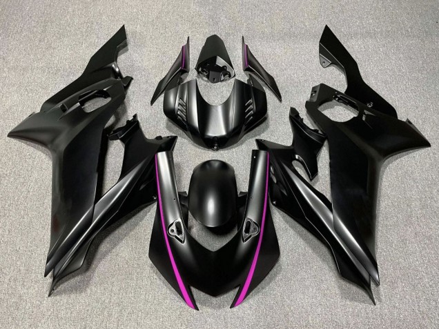 Yamaha YZF R6 Motorrad Verkleidung 2017-2023 - Matt Schwarz Rosa