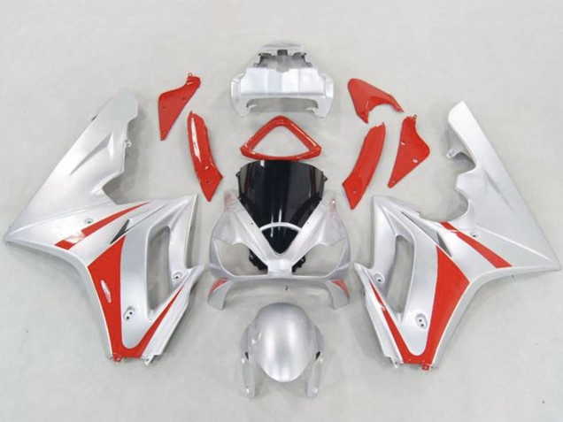 Triumph Daytona 675 Triple Motorrad Verkleidung 2006-2008 - Silber Rot