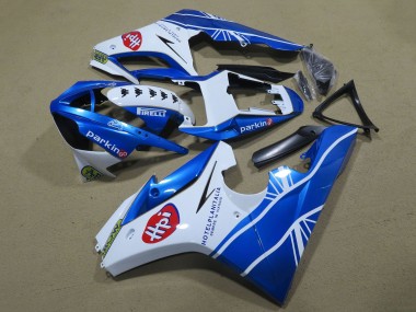 Triumph Daytona 675 Triple Motorrad Verkleidung 2009-2012 - Weiss Blau Hpi