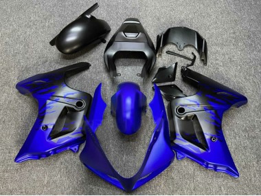 Suzuki SV650 Motorrad Verkleidung 2003-2013 - Blau Matt Schwarz Spritzen