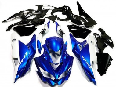 Kawasaki ZX4R ZX-4RR Motorrad Verkleidung 2019-2025 - Weiss Blau