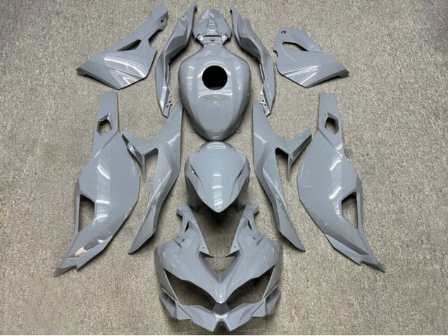 Kawasaki ZX4R ZX-4RR Motorrad Verkleidung 2019-2025 - Glanzendes Nardo Grau