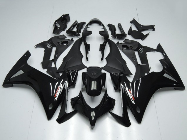 Honda CBR500R Motorrad Verkleidung 2013-2015 - Glanzendes Schwarz Matt Schwarz