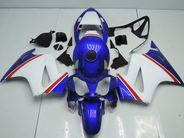 Honda VFR 800 Motorrad Verkleidung 2002-2013 - Weiss Blau Rot