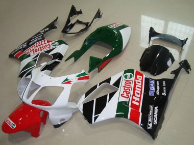 Honda VTR1000 Motorrad Verkleidung Kit 2000-2006 - Weiss Rot Grun Glanzendes Schwarz Castrol