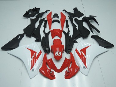 Honda CBR125R Motorrad Verkleidung 2011-2016 - Weiss Rot Matt Schwarz 93