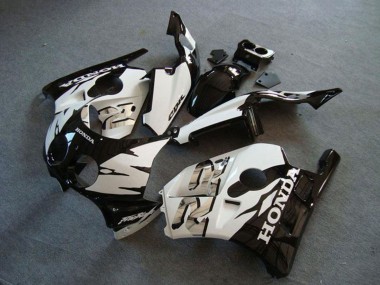 Honda CBR250RR MC22 Motorrad Verkleidung 1990-1998 - Weiss Glanzendes Schwarz
